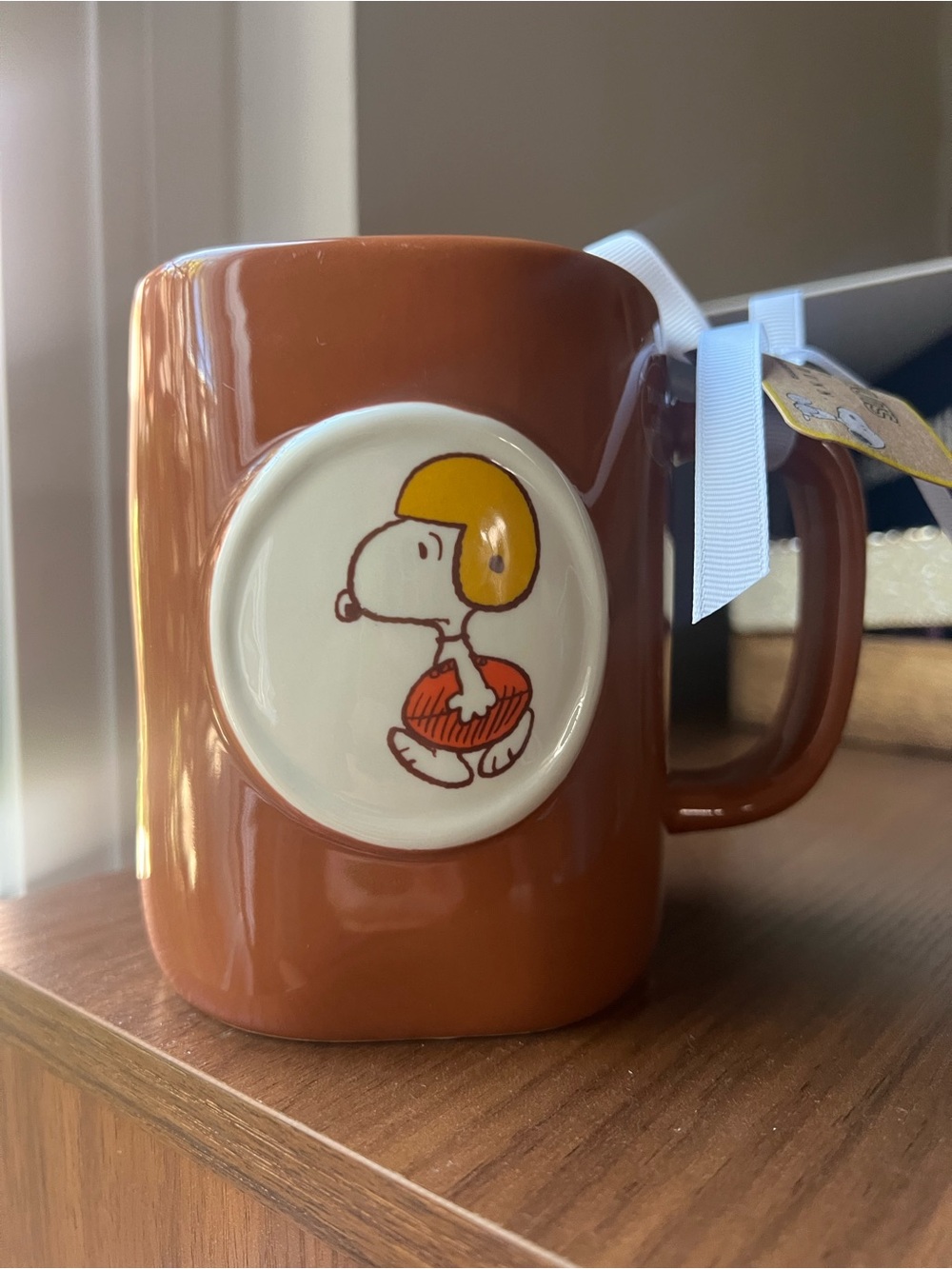Peanuts Snoopy Football Ceramic Coffee Mug
